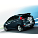 Ford Fiesta (09/2008 - 06/2017) striping voor motorkap en achterlaadklep, wit