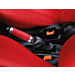 Ford Ka (09/2008 - 05/2016) handremgreep Sunrise (rood) met mat chromen ringen Ford Ka (09/2008 - 05/2016) handremgreep Sunrise (rood) met mat chromen ringen