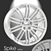 Musketier Peugeot 308 (2013 - ..) lichtmetalen velg Spike 8,5x19 zilver