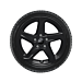 Ford Focus (04/2018 - ..) lichtmetalen velg met winterband 16", 5-spaaksdesign, zwart