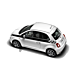 Fiat 500/500c sportstriping voor taillelijn zwart