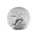Peugeot naafkap aluminium-look