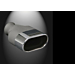 Musketier Peugeot 207 einddemper rvs 1x135x75 mm