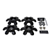 Ford Ranger (11/2012 - 11/2022) slotbouten set van 4 stuks, zwart Ford Ranger (11/2012 - 11/2022) slotbouten set van 4 stuks, zwart