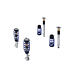Ford Fiesta (07/2017 - 2023) schroefset roestvrij staal met gepoedercoate veren in Ford Performance blue