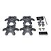 Ford Ranger (11/2012 - 11/2022) slotbouten set van 4 stuks, antraciet