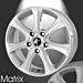 Musketier Citroën Jumpy 2007 - 2016 lichtmetalen velg Matrix 7Jx16 zilver