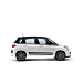 Fiat 500L raamlijststicker antraciet & zilver met 500-logo