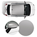 Fiat 500 wrapping pakket matzilver Fiat 500 wrapping pakket matzilver