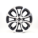 Citroën lichtmetalen velgen set Clover 17" 4-gaats glimmend zwart, gepolijst