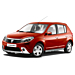 Dacia Sandero 2008 - 2012 & Stepway 1 SUV kit light (zilver)