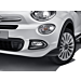 Fiat 500X gepolijste verchroomde mistlampringen Fiat 500X gepolijste verchroomde mistlampringen