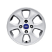 Ford Fiesta (09/2008 - 06/2017) lichtmetalen velg 14" 6-spaaks design, zilver Ford Fiesta (09/2008 - 06/2017) lichtmetalen velg 14" 6-spaaks design, zilver