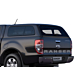 Ford Ranger (02/2019 - ..) dubbele cabine hard top met zijruiten, Agate Black