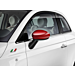 Fiat 500/500c spiegelkappen rood