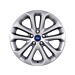 Ford alloy wheel 17" 5x2-spoke design, silver Ford alloy wheel 17" 5x2-spoke design, silver