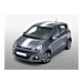 Hyundai i10 (2014 - 2017) stickers, wit racing stripes