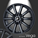 Musketier Citroën DS3 / DS4 / DS5 lichtmetalen velg Vega 7x17 mat zwart