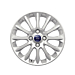 Ford Fiesta (09/2008 - 06/2017) lichtmetalen velg 16" 12-spaaks verve design, Sparkle silver