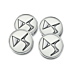 DS naafdoppen Blanc Banquise met DS-logo