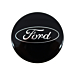 Ford naafkap zwart 65mm