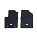Ford Ka (10/2012 - 05/2016) vloermatten, premium velours voor, zwart met zilverkleurige dubbele stiknaden