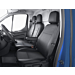 Ford Tourneo / Transit Custom (02/2018 - 09/2023) stoelovertrek premium bestuurdersstoel voor, zwart kunstleer