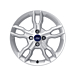 Ford Ka (09/2008 - 2016) lichtmetalen velg 16" 5 x 2-spaaks design, Sparkle Silver