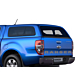Ford Ranger (02/2019 - ..) dubbele cabine hard top met zijruiten, Blue Lightning