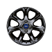 Ford lichtmetalen velg 16" 7-spaaks design, Panther Black Ford lichtmetalen velg 16" 7-spaaks design, Panther Black