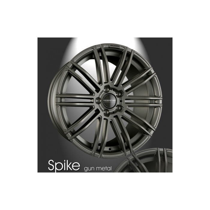 Musketier Citroën C1 / Peugeot 108 / Toyota Aygo 2014 - .. lichtmetalen velg Spike 7x17 gun metal