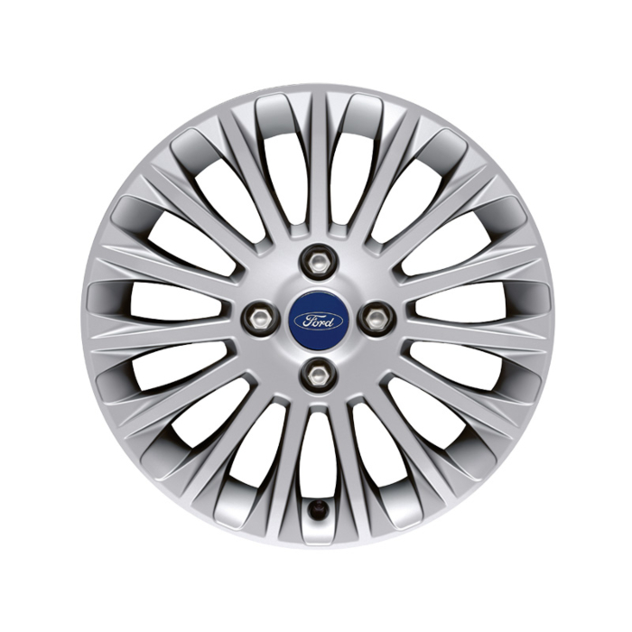 Ford Fiesta (09/2008 - 06/2017) lichtmetalen velg 16" 15-spaaks design, zilver