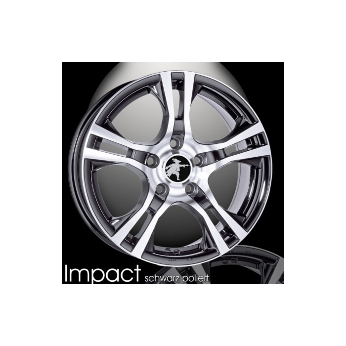 Musketier Peugeot 308 (2013 - ..) alloy wheel Impact 7x17 black polished