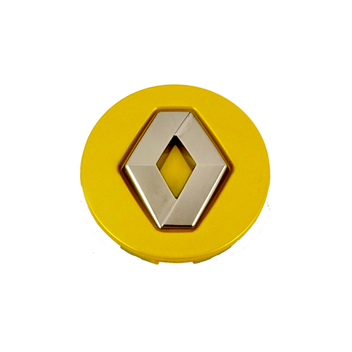 Renault naafkapje geel 58mm