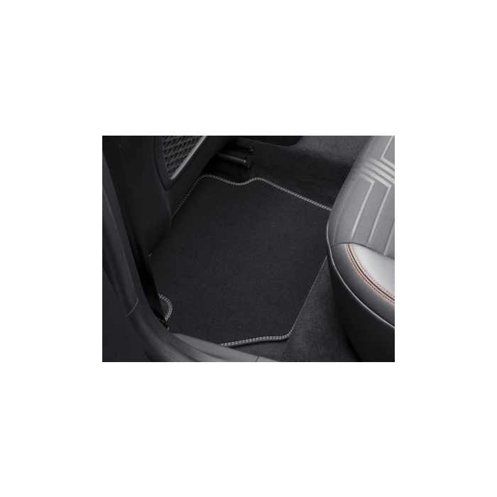 Ford Fiesta (07/2017 - 2023) / Puma (10/2019 - ..) vloermatten, Premium velours achter, metaalgrijs