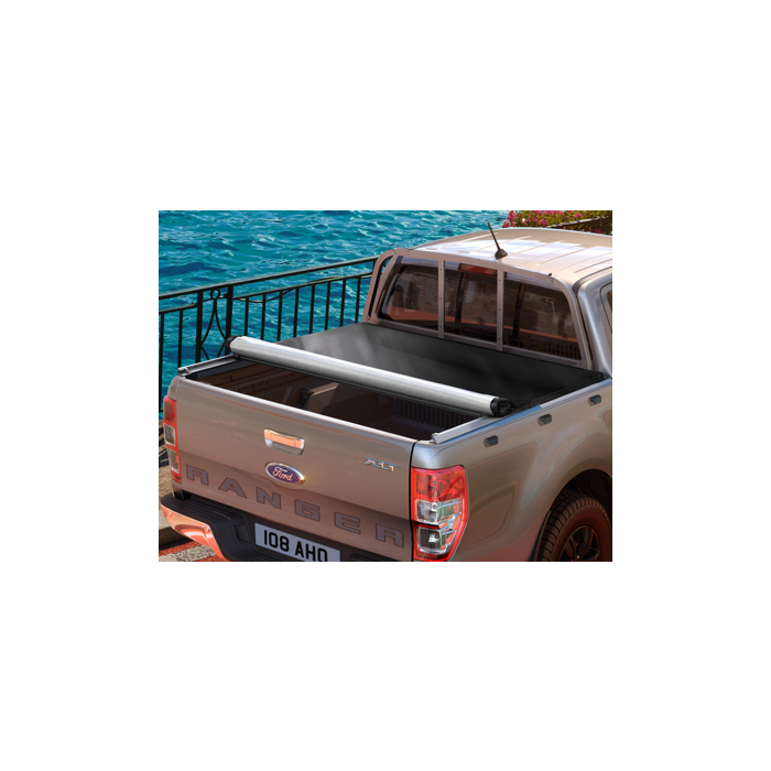 Ford Ranger (02/2019 - ..) dubbele cabine Mountain Top soft tonneau cover zwart