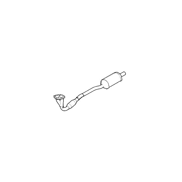 Opel Astra G 1.6 8v front pipe with catalytic converter up to 2000