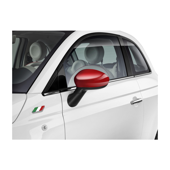 Fiat 500/500c spiegelkappen rood