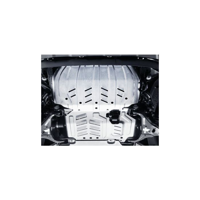 Ford Ranger (02/2019 - ..) bodemplaat bescherming set voor motor en radiateur, aluminium (behalve Raptor)