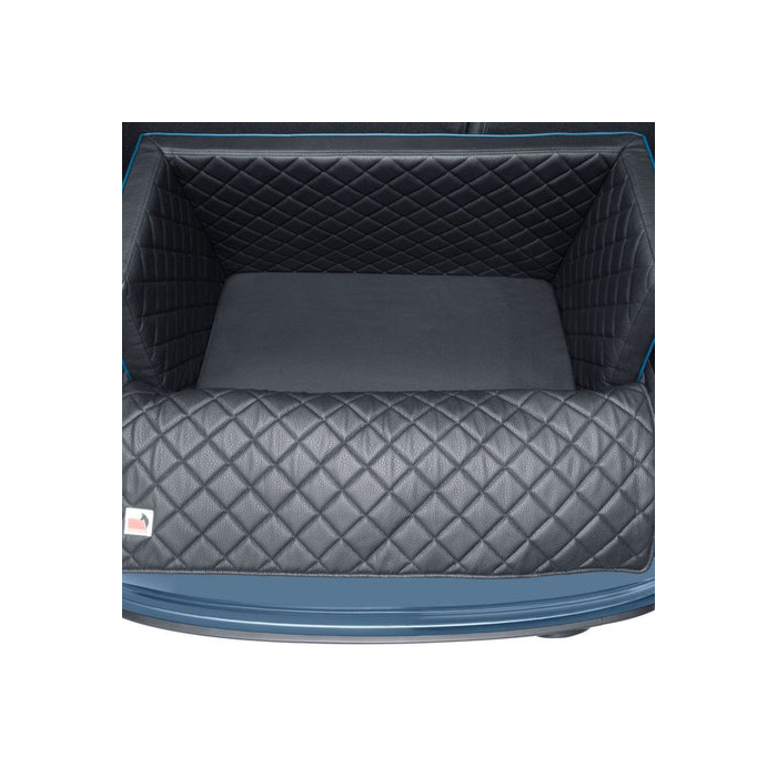 Ford Puma (10/2019 - ..) reismat voor huisdieren kunstleder met blauwe biezen, maat: S