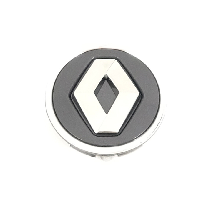 Renault naafkapje grijs / chroom 55mm
