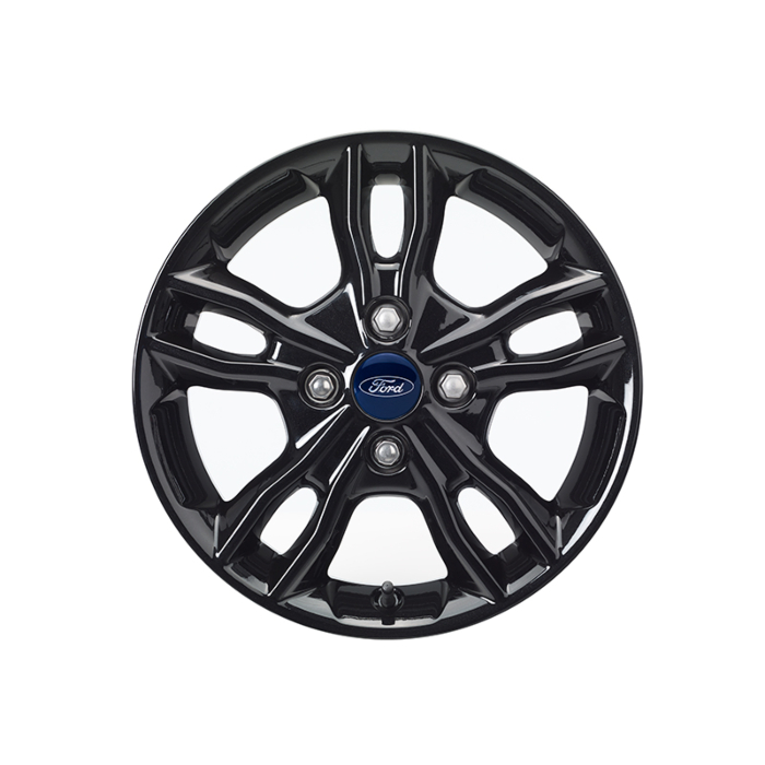 Ford Fiesta (09/2008 - 06/2017) lichtmetalen velg 15" 5 x 2-spaaks sterdesign, zwart