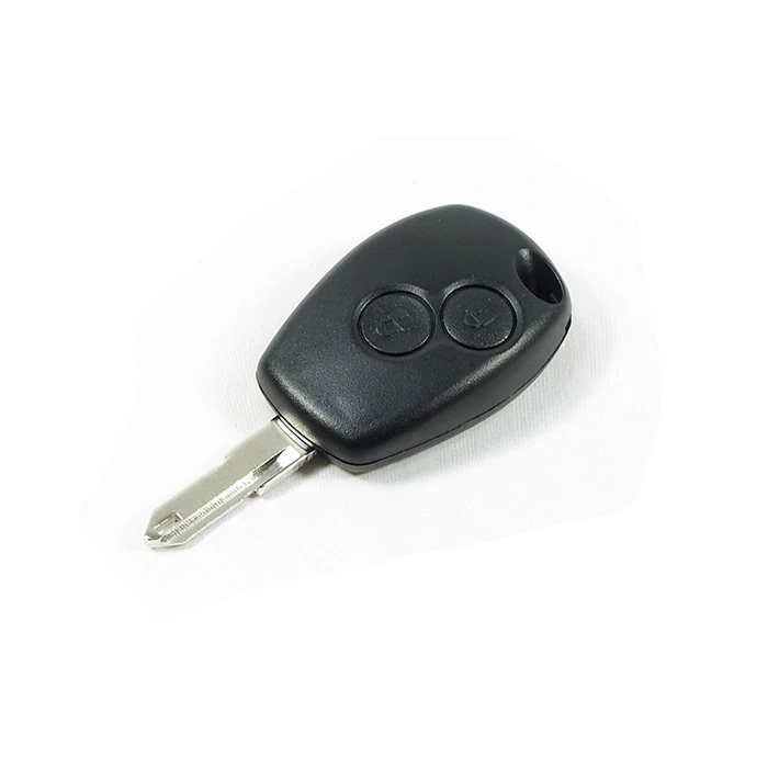 Renault sleutelbehuizing met twee knoppen (voor modellen met puntvormige sleutelbaard)