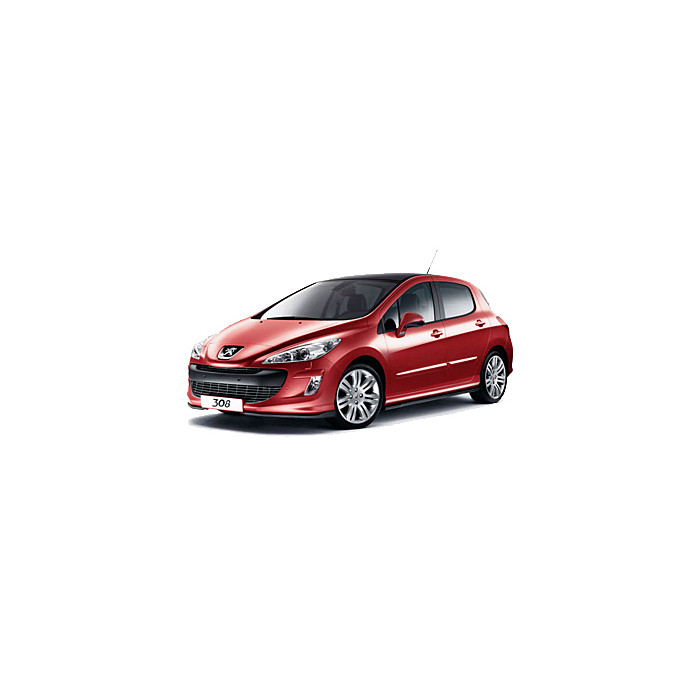 Peugeot 308 (2007 - 2013) spoilerpakket voor modellen met standaard achterbumper