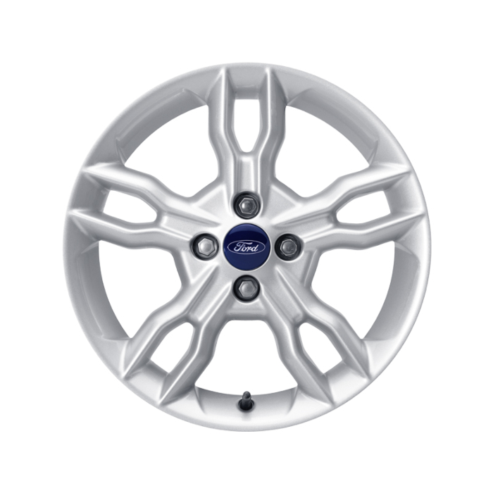 Ford B-MAX (2012 - 2018) lichtmetalen velg 16" 5 x 2-spaaks design, Sparkle Silver