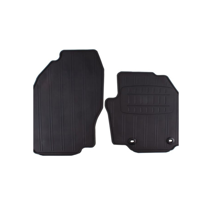 Ford Galaxy / S-MAX (07/2012 - 04/2015) vloermatten voorzijde rubber, zwart RHD