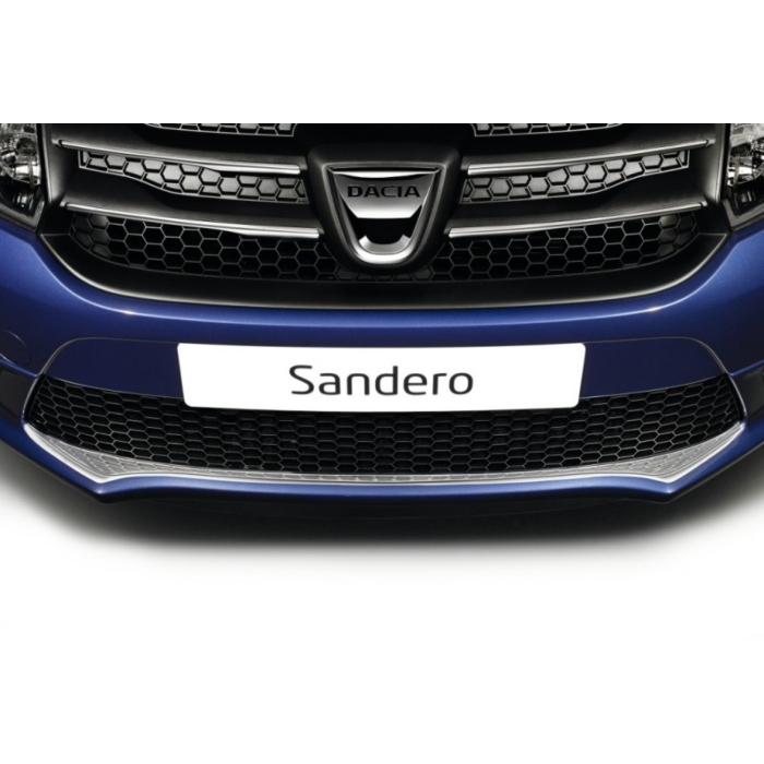 Dacia Sandero 2012 - 2016 bumper grill sierlijst rvs look