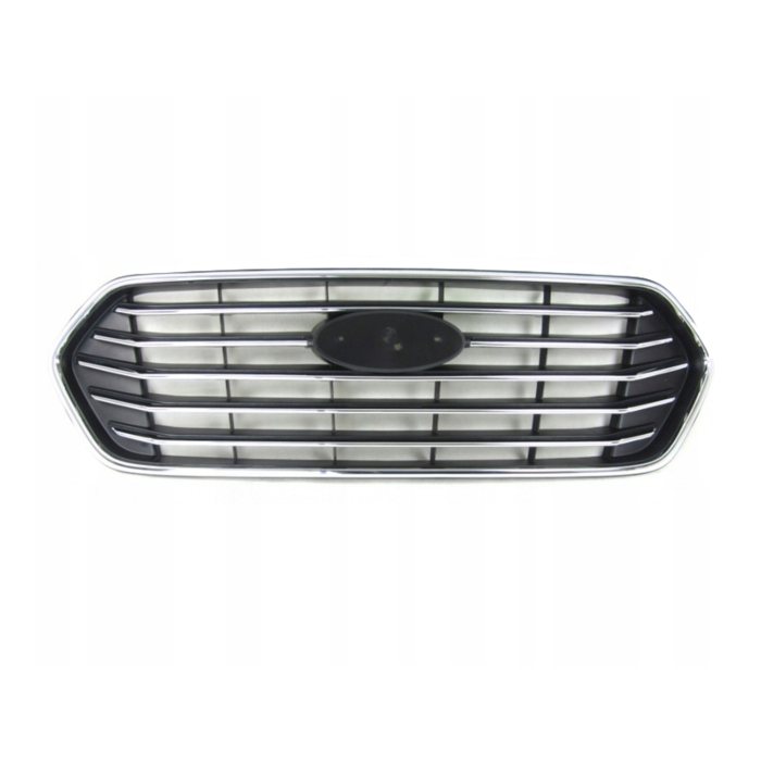 Ford Transit Custom (03/2018 - 09/2023) grille zwart (chrome kader)
