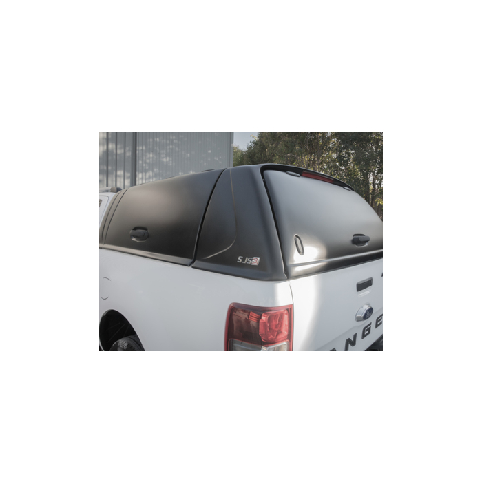 Ford Ranger (2012 - 11/2022) Pickup Attitude hard top Fleet Runner, matzwart