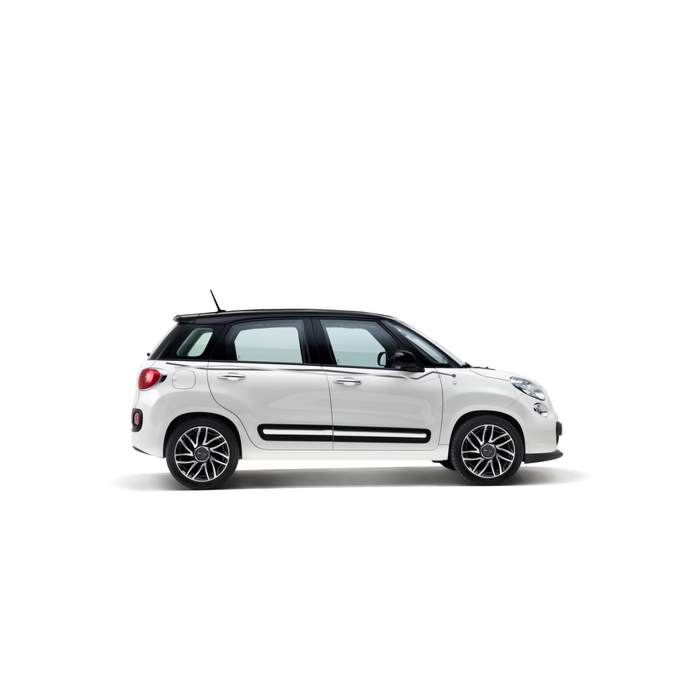 Fiat 500L sticker "flash" wit en zilver